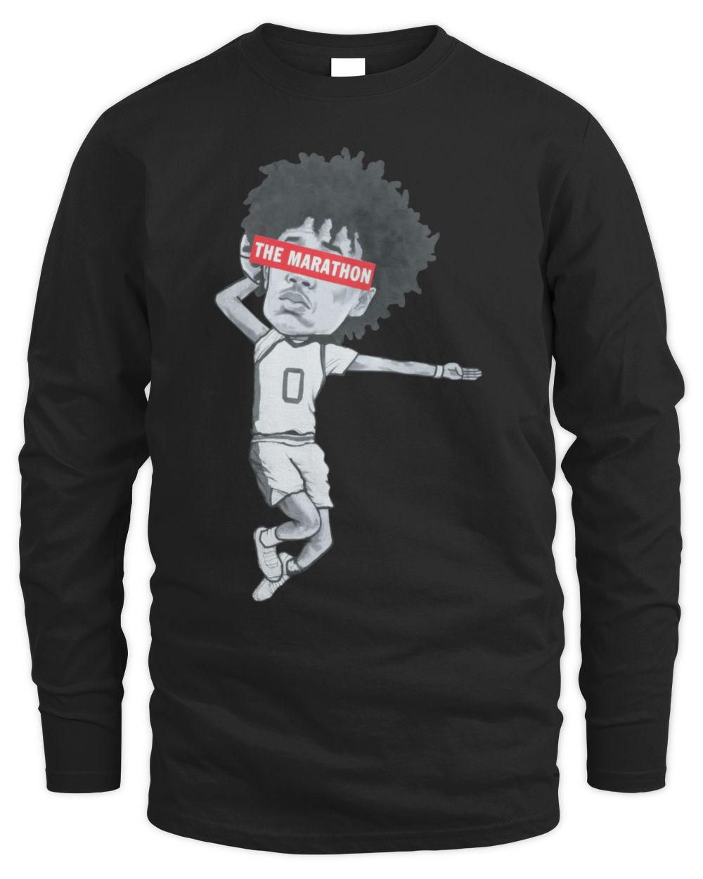 The Marathon Clothing x Tajh Ariza The Hero New T-Shirt Men's Long Sleeved T-Shirt black s