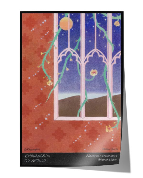 Khruangbin Nov 17-18, 2024 O2 Apollo Manchester England Event Poster